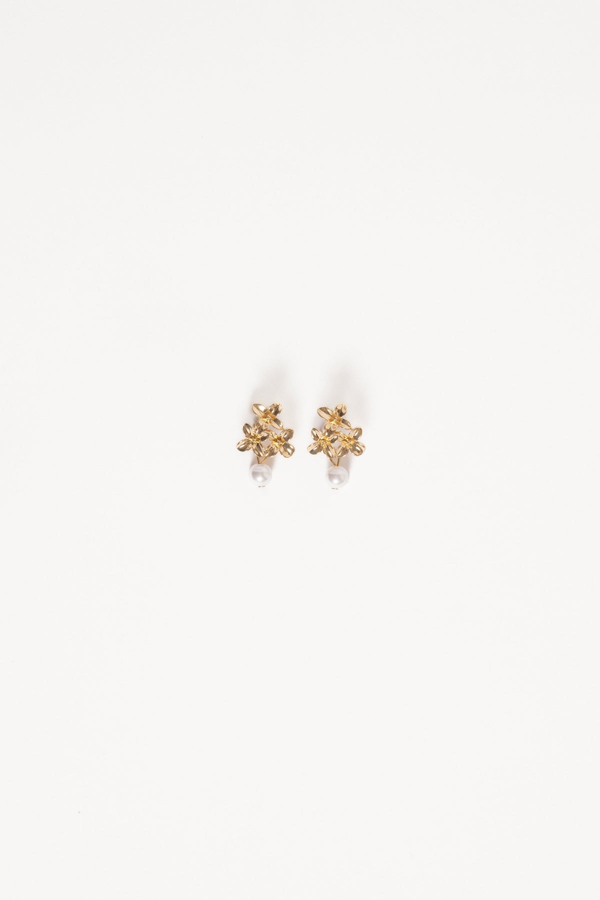 Amani Earrings - Gold/Pearl
