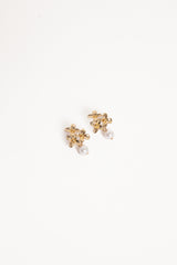 Amani Earrings - Gold/Pearl