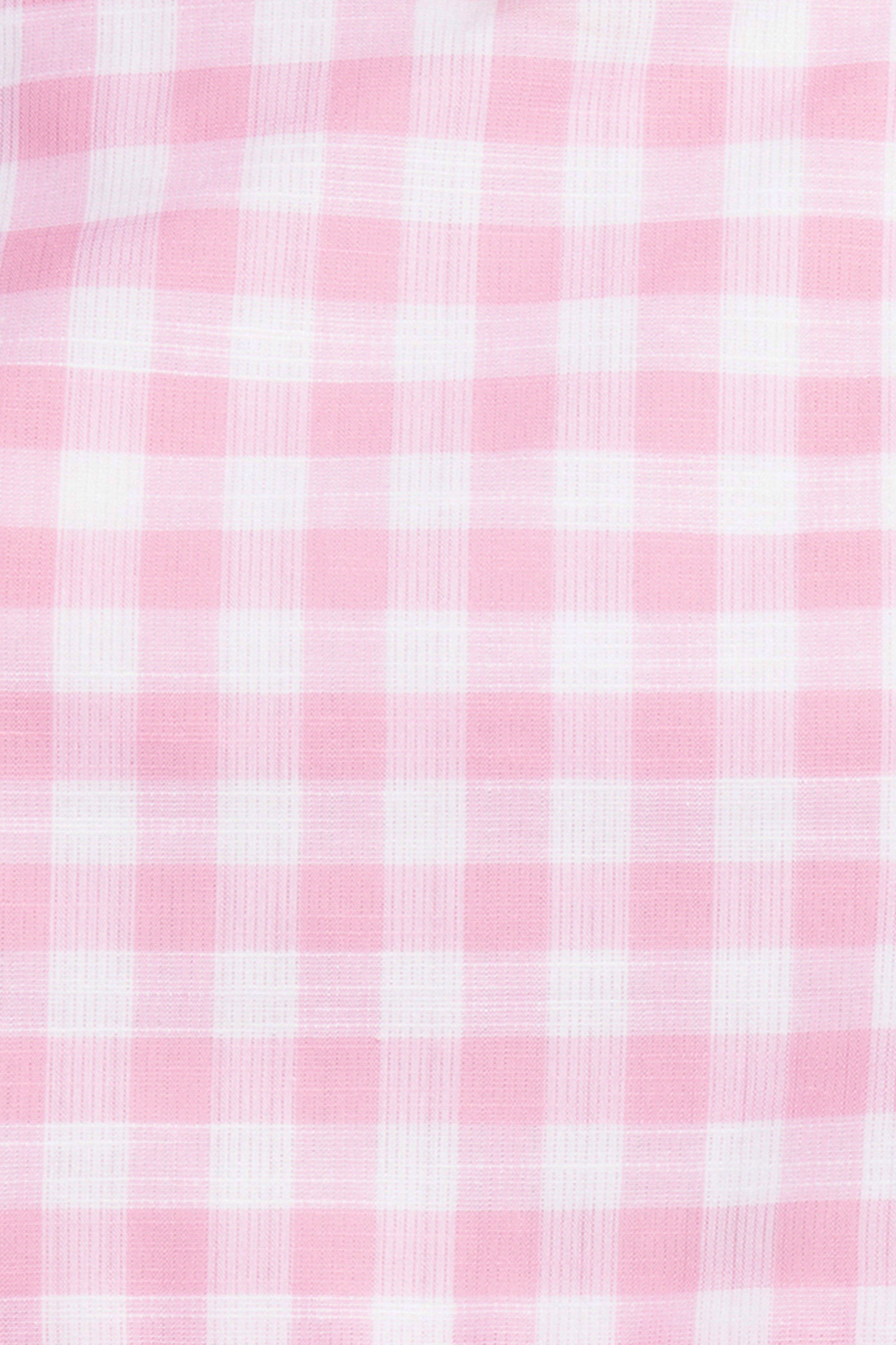 Devlin Cotton Pant - Pink Gingham