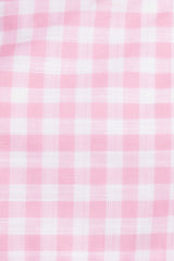 Devlin Cotton Pant - Pink Gingham