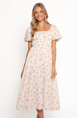 Eowyn Maxi Dress - Ivory Pink