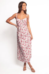Imelda Midi Dress - Rose Print