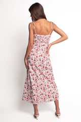 Imelda Midi Dress - Rose Print