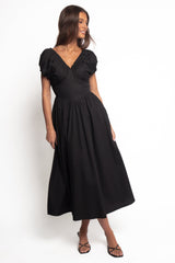 Larson Midi Dress - Black