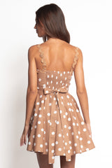 Teaghan Mini Dress - Light Mocha