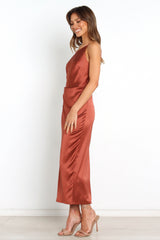 Luella Dress - Rust