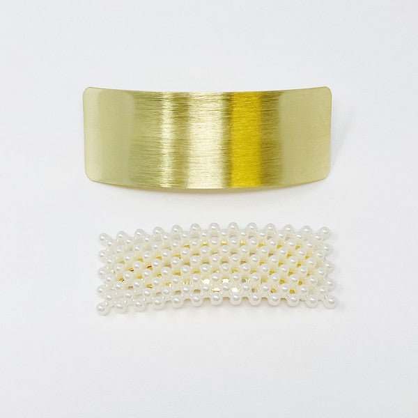 Hairclip Set - Gold/Pearl