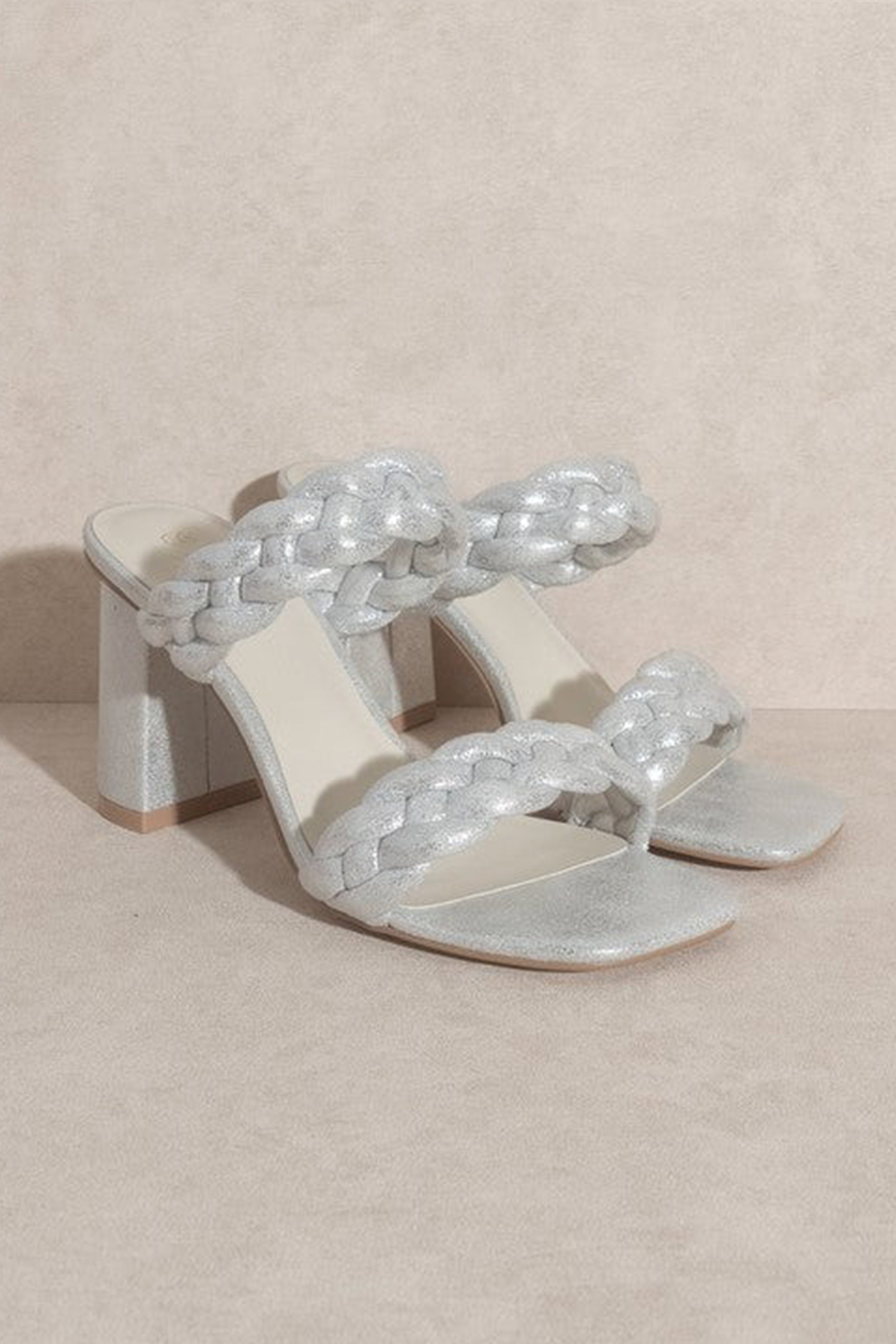 Savannah Metallic Heel - Silver